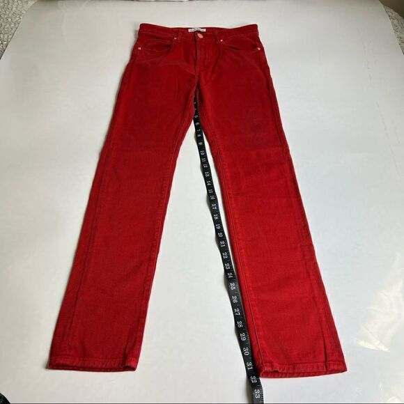 MON FRERE Mens Size 28 Inseam 32 Greyson Red Skinny Jeans - Picture 6 of 10